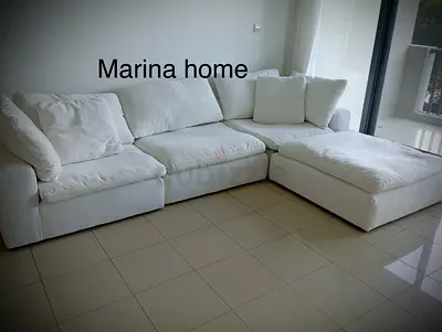 Excellent condition marina home white sofa