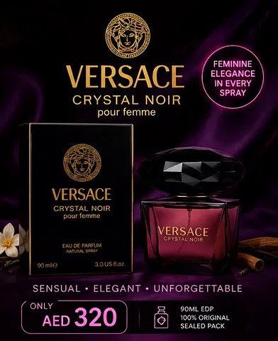 Versace Crystal Noir 90ml Eau de Parfum - Sealed