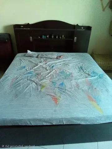 King size cot with storage and mattress King size