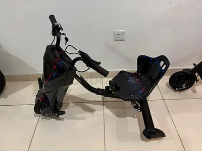CRONY JL009 8 inch Kids Electric Drift Trike - 3-Wheel Drift Scooter with LED Lights, Bluetooth, 36V