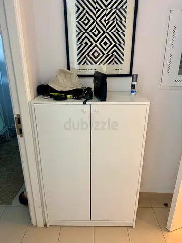 IKEA White Shoe Cabinet – Excellent Condition