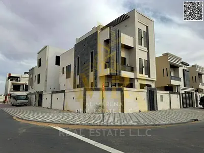 Luxury Villa for Sale in Al Bahia: Modern Design and Special Price Luxury Corner Villa for Sale in Al Bahia – Two Floors + Roof | 7 Master Bedrooms |