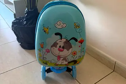 2-in-1 Kids Scooter Trolley Travel Bag