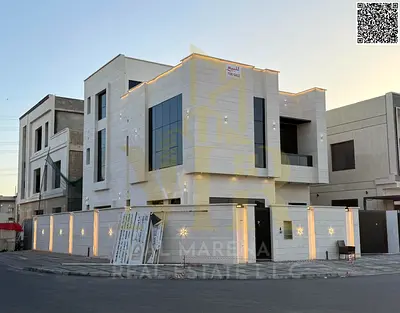 Luxury corner villa for sale in Al Yasmin, including electricity, water and air conditioning