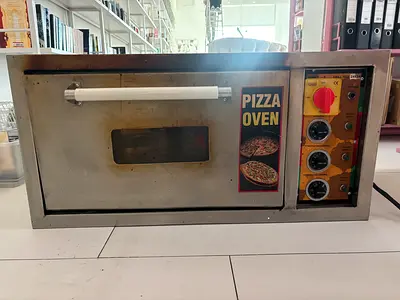 Used Commercial Pizza Oven — Single Deck Stainless Steel, Works