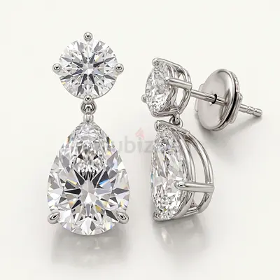 Exquisite Diamond Earrings 5.54ct | 18K White Gold | IGI Certified