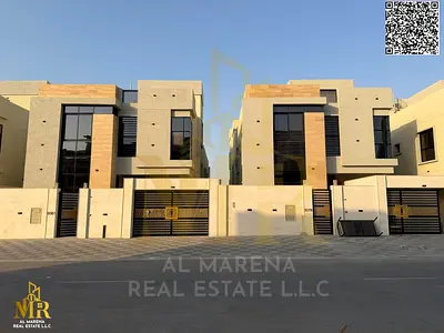 Villa for sale, fully finished, including registration fees, in an excellent location in Al Bahia district. A minute from the Chinese market and Sheik
