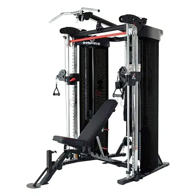 Inspire Fitness FT2 Functional Trainer -Multifunctional Home Gym Cable Machine with Adjustable Bench