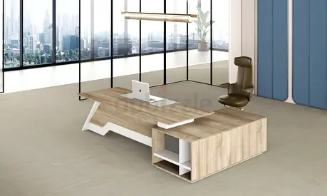 Coy L-Shape  Executive Desk – Unique Design