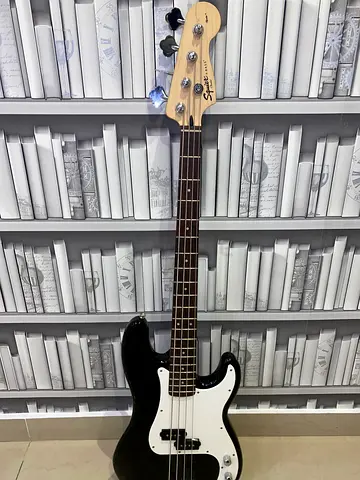 Black Four-String Electric Bass Guitar - Brand New