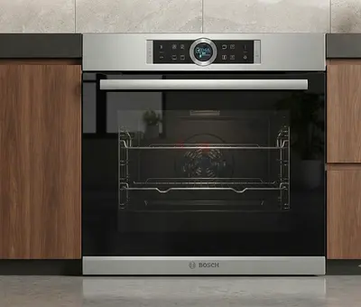 Bosch 60cm Built-in Electric Oven – Premium Black Glass Finish | German Engineering