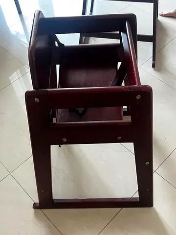 Sturdy Wooden High Chair for Toddlers