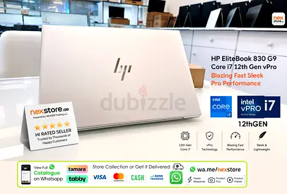 Hp Elitebook 830 G9 - 12thGen Core i7 - DDR5 Top Notch Performance Sleek more x1 840 zbook t14s xps