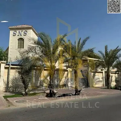 Luxury villa for sale in Al Rawda 3 | 10,000 sq ft | 9 master bedrooms | Majlis and living room | Modern kitchen | Elegant design | Includes electrici