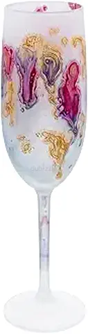 Artisanal 6-Piece Glassware Set 17cm - Hand-Finished Textured Design Glasses