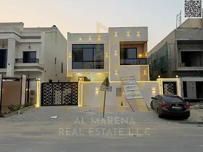 Luxury villa for sale in Al Helio 2 - Elegant design featuring 5 spacious bedrooms and ultra-luxurious finishes in a strategic location in Ajman 🏡✨