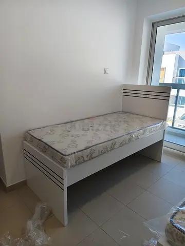 Single white bed frame New For Sale