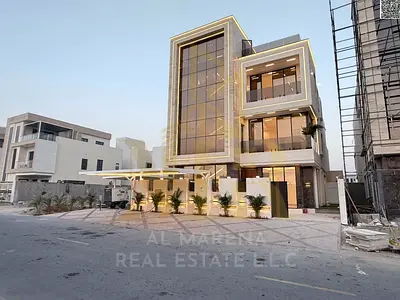 Luxury villa with direct garden views, 6200 sq ft built-up area, two floors and a rooftop with elevator. Freehold ownership for all nationalities, all