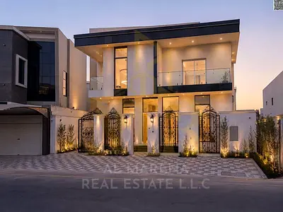 For sale: A distinctive villa in Al Yasmin area - Ajman, with high-end finishes, next to the park. Two floors and a rooftop with a swimming pool. Pric