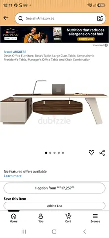 Modern Executive Office Desk with Storage and Cable Management
