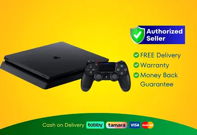 Sony PlayStation 4 - Slim - Black - 500GB | Brand New | Warranty | FREE Delivery