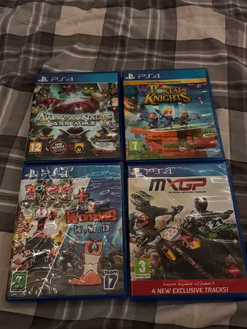 Bundle of 4 PS4 games – , MXGP, Worms Battlegrounds + More (very good condition)