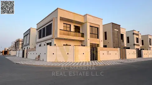 فيلا بسعر شامل رسوم التسجيل والتمليك على الشارع الرئيسي جاهزة للسكن في أرقي مناطق عجمان تملك حر لجميع الجنسيات بدون دفعة مقدمة..