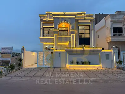 Classic Villa, Al Helio 2, Ajman. Registration and ownership fees included (two floors and a roof). Spacious layout. Freehold ownership for life.
