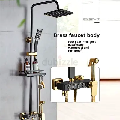 New Shower faucet Body set Gold black