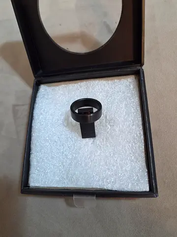 Brand-Motiv Mens Ring in Gift Box - Size 12 Onyx black