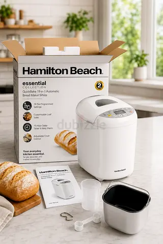 Hamilton Beach QuickBake 19-in-1 Automatic Bread Maker - White (Boxed)