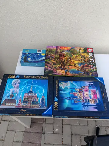 Collection of 1000 Piece Jigsaw Puzzles Ravensburger Disney and More