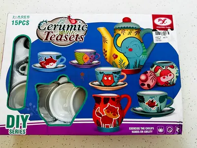 DIY Ceramic Tea Set for Kids