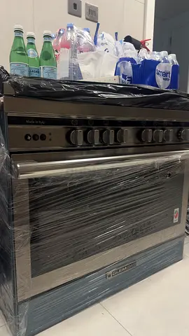 GLEMGAS Freestanding Gas Cooker 90X60 with 5-Burner, Cast Iron Grids, Full-Safety, Maxi Gas Oven123L