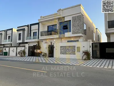 Luxury villa for sale in Al Zahia, Ajman | 3,100 sq ft | 5 master bedrooms | Majlis and living room | Modern design and high-end finishes | Price: AED