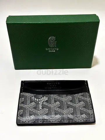 Goyard card wallet gray