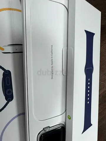 Apple Watch (Series unknown) with Navy Sport Band — Like New, Original Box