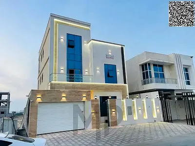 🏡 Luxury villa for sale in Al Bahia – Ajman | 7 bedrooms and roof | Modern design, spacious areas