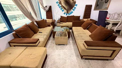 11 seter sofa set 5pcs with ottoman  and center table