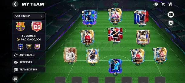 FC Mobile Account ( 126 ovr )