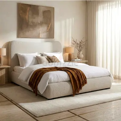 للبيع سرير كينج سايز من PAN Home مع المرتبة الأصلية، بحالة ممتازة ونظيف جدًا- For sale: PAN Home Kin