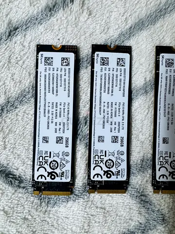 Three 256GB M.2 NVMe SSDs (PCIe) - Good working condition