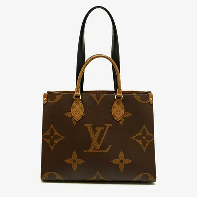 Louis Vuitton Onthego MM Monogram Giant Reverse Canvas Tote