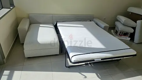 ikea vimle L shape sofa bed with mattress