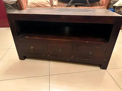 Marina home solid wood TV console.