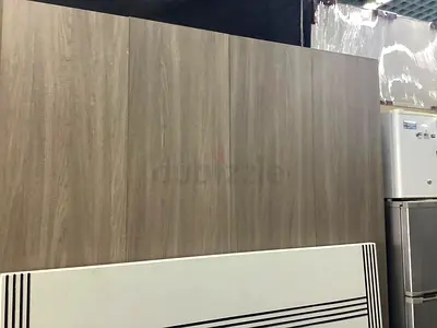 Used Wood-effect Headboard / Bed Back Panel - Grey Oak Finish