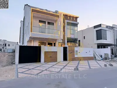 Luxury villa for sale in Al-Haliyo 2 | Land area 3014 sq ft, built-up area 4000 sq ft | Two floors + roof | 6 master bedrooms | High-end finishing and
