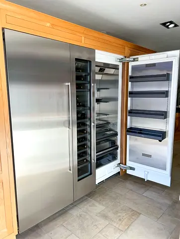 Gaggenau built-in integrated 400 series fridge freezer set 75cm never used