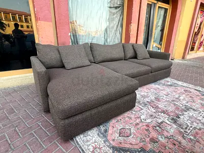 Cratebarrel lounge deep L shape sofa