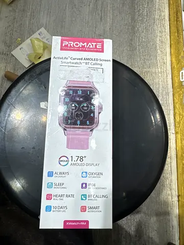 Promate Smartwatch (unused in box) - 1.78 AMOLED look, pink strap